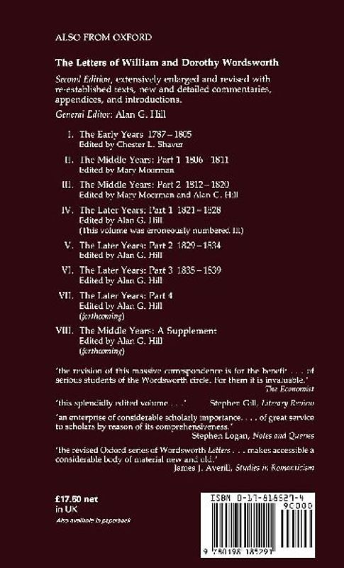 The Letters of William Wordsworth