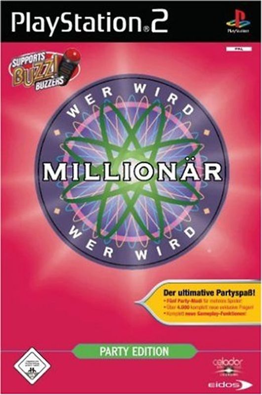 Wer wird Millionär [Party Edition, Bundle Copy] PlayStation 2
