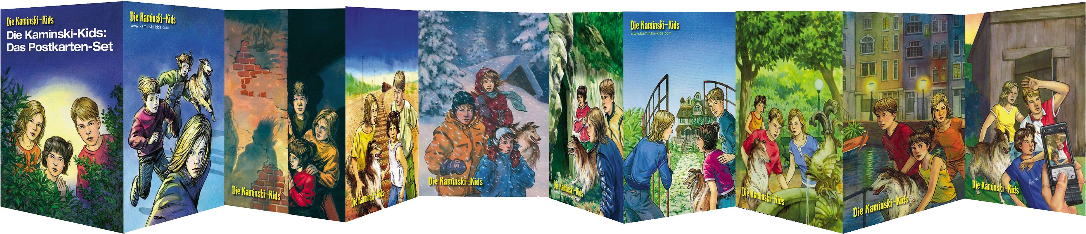 Die Kaminski-Kids: Postkarten-Leporello