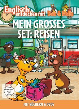 Englisch entdecken mit Ben & Bella: Mein grosses Set - Reisen [2 DVDs + Bücher] DVD