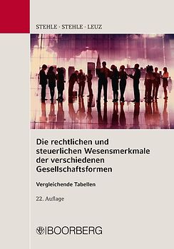 Die rechtlichen und steuerlichen Wesensmerkmale der verschiedenen Gesellschaftsformen