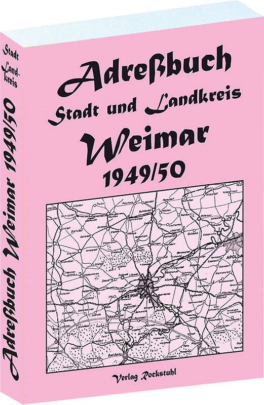 Adreßbuch für Stadt und Landkreis WEIMAR 1949 in Thüringen