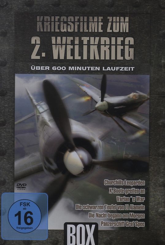 Kriegsfilme zum 2. Weltkrieg - Metallbox DVD