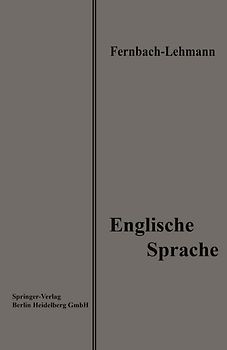 Lehrbuch der Englischen Sprache