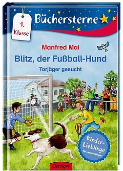 Blitz, der Fußball-Hund