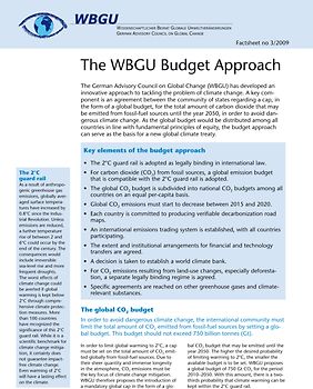 The WBGU Budget Approach