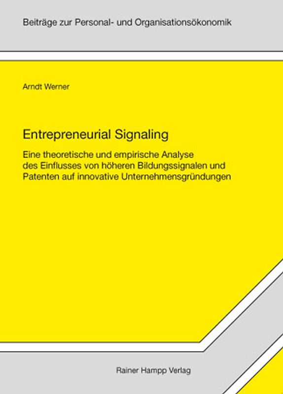 Entrepreneurial Signaling