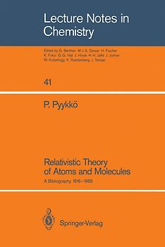 Relativistic Theory of Atoms and Molecules