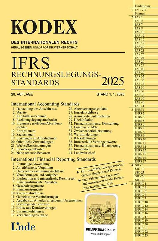 KODEX IFRS - Rechnungslegungsstandards 2025