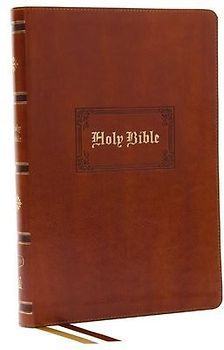 KJV Holy Bible: Giant Print Thinline Bible, Tan Leathersoft, Red Letter, Comfort Print: King James Version (Vintage Series)