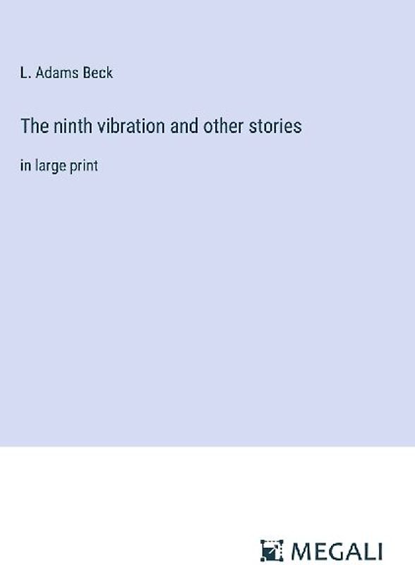The ninth vibration and other stories