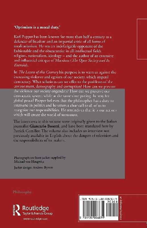 The Lesson of this Century