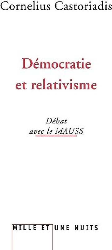 Démocratie et relativisme