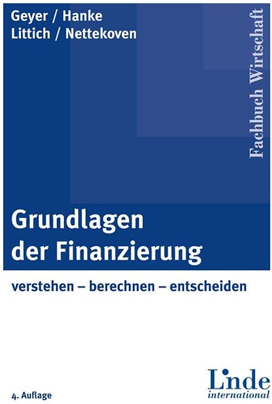 Grundlagen der Finanzierung