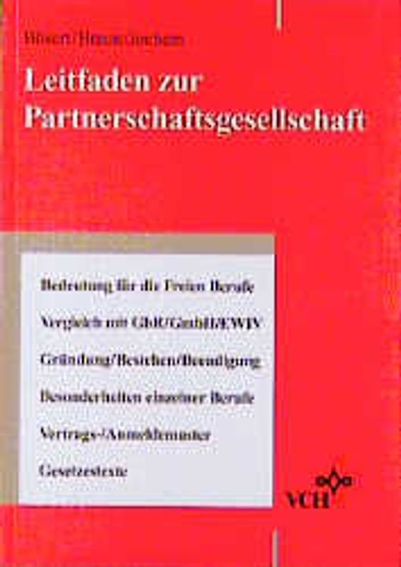 Leitfaden zur Partnerschaftsgesellschaft