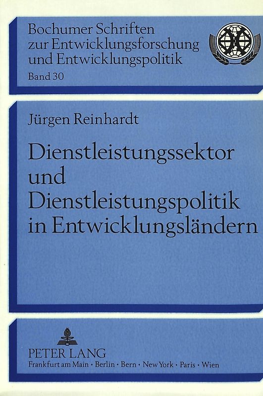 Dienstleistungssektor und Dienstleistungspolitik in Entwicklungsländern