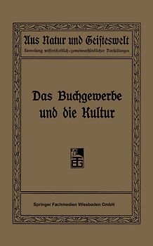 Das Buchgewerbe und die Kultur