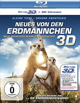 Neues von den Erdmännchen - Neue Abenteuer in der Kalahari-Wüste 3D [inkl. 2D Version] 3D Blu-ray Disc