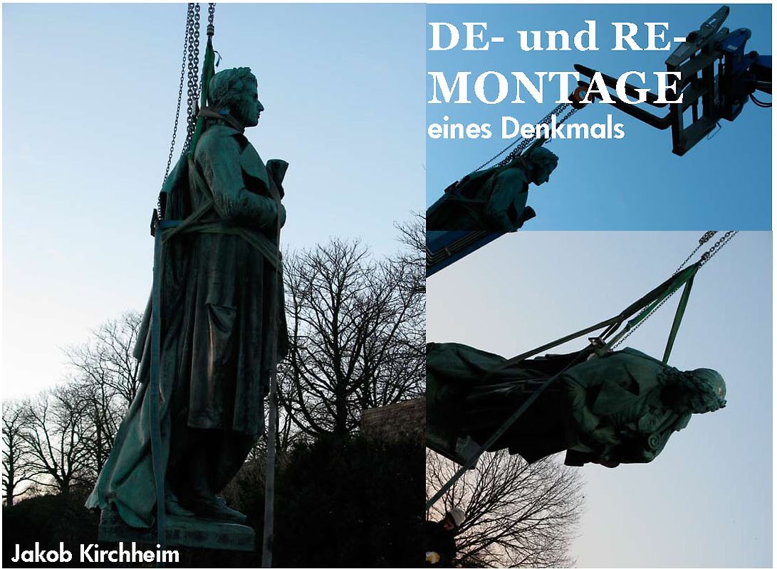 De- und Re-Montage eines Denkmals
