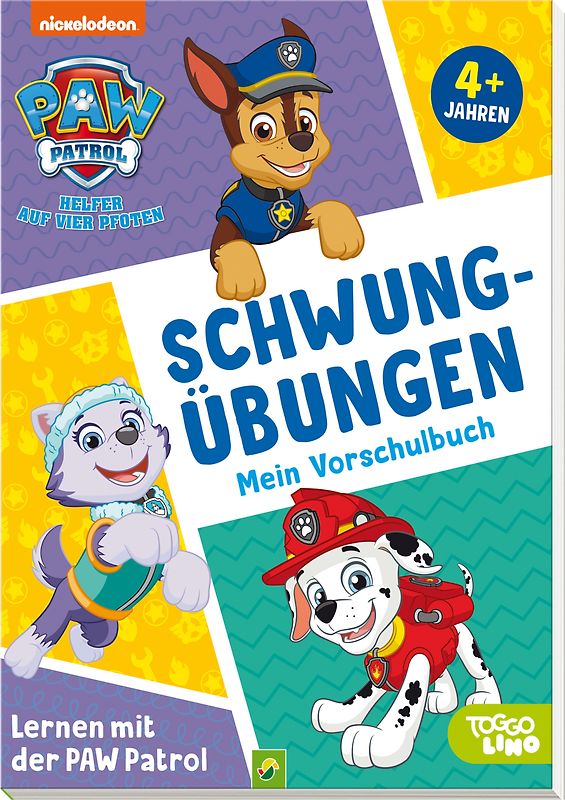 Lernen mit der PAW Patrol: Schwungübungen. Mein Vorschulbuch