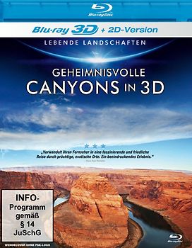 Lebende Landschaften - Geheimnisvolle Canyons in 3D [3D Blu-ray] 3D Blu-ray Disc