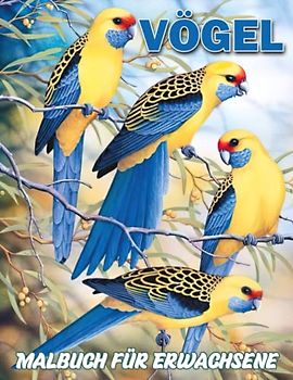 Vögel Malbuch für Erwachsene: Sammlung von vielen schönen Vögeln mit 30 Malvorlagen im Inneren | Geschenke für alle Altersgruppen, um entspannt und kreativ zu sein