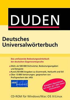 DUDEN: Deutsches Universalwörterbuch MacOS