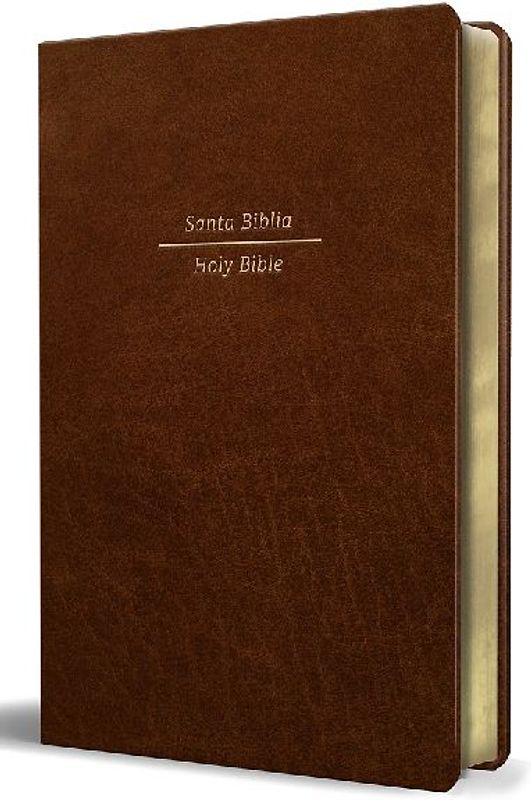 Biblia Bilingüe Reina Valera 1960/ESV Tamaño Grande Piel Marrón / Bilingual Bible Rvr60/English Standard Large Size Large Print Leather