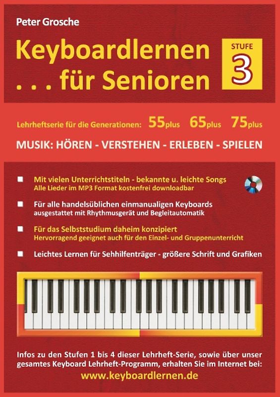 Keyboardlernen für Senioren (Stufe 3)