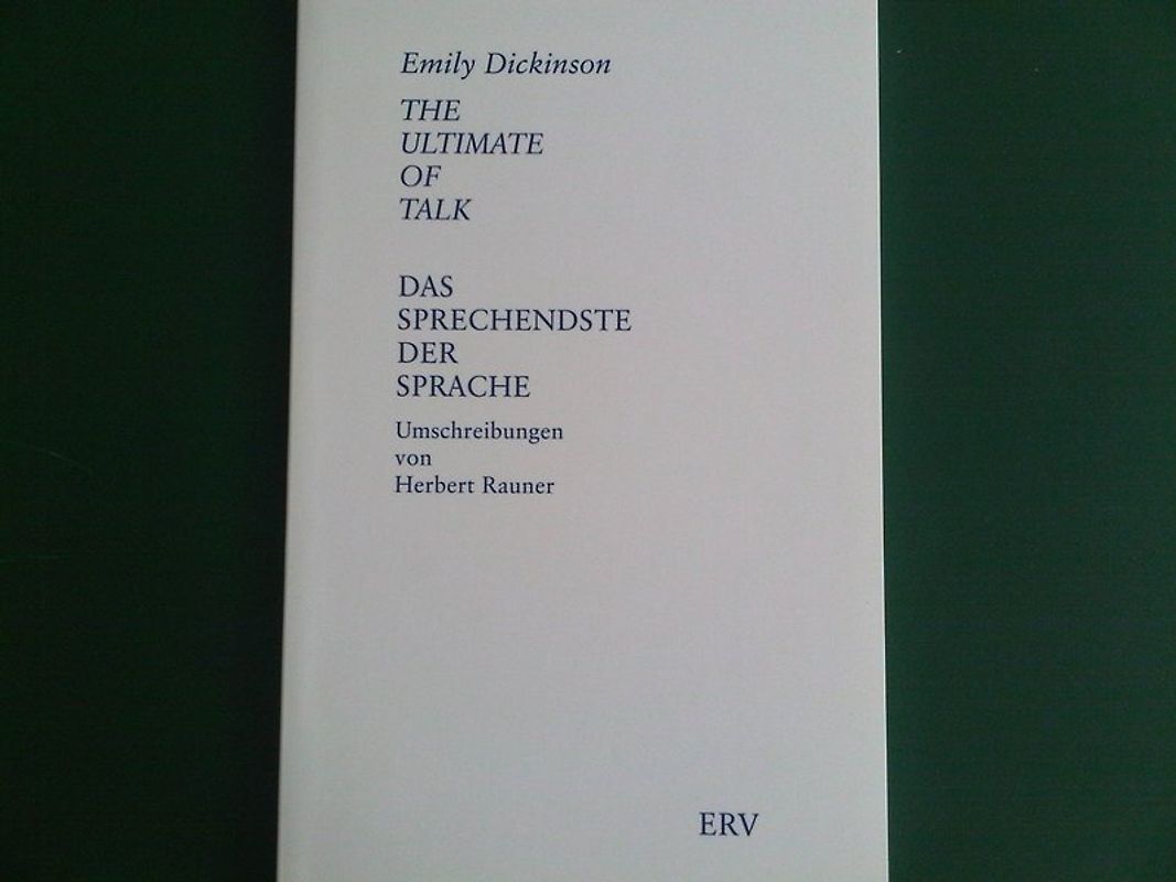 The Ultimate of Talk. Das Sprechendste der Sprache