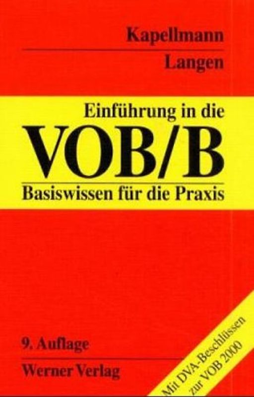 Einführung in die VOB/B. Basiswissen für die Praxis