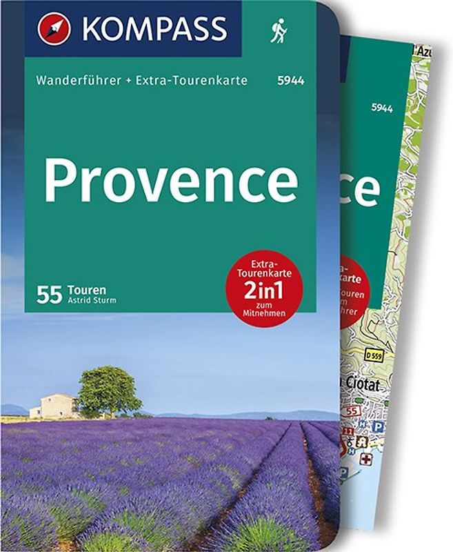 KOMPASS Wanderführer Provence, 55 Touren