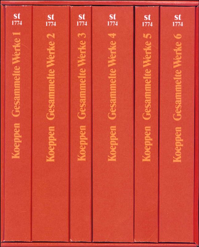 Gesammelte Werke in sechs Bänden in den suhrkamp taschenbüchern
