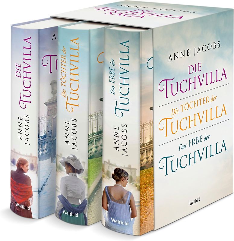 Die Tuchvilla-Saga: Die Tuchvilla / Die Töchter der Tuchvilla / Das Erbe der Tuchvilla - Anne Jacobs [Gebundene Ausgabe, 3 Bände]
