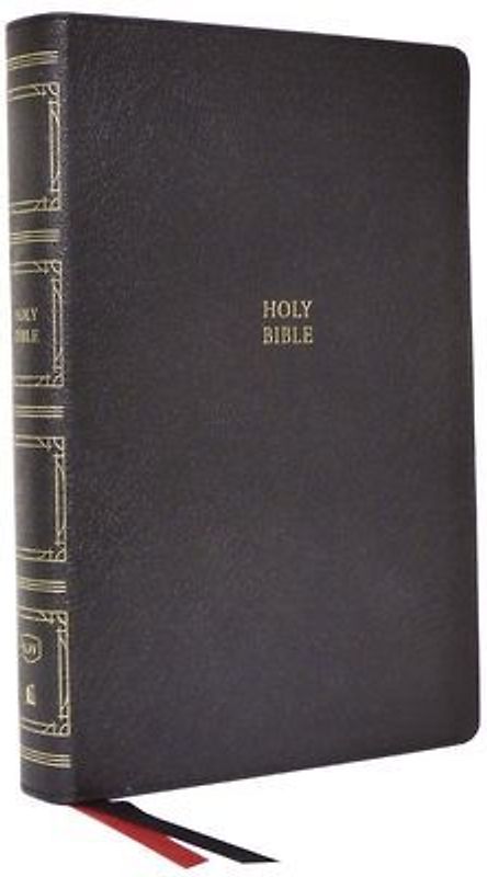 KJV Holy Bible: Paragraph-Style Large Print Thinline with 43,000 Cross References, Black Genuine Leather, Red Letter, Comfort Print (Thumb Indexed): King James Version