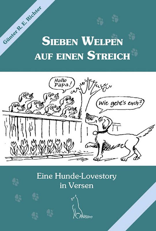 Sieben Welpen auf einen Streich