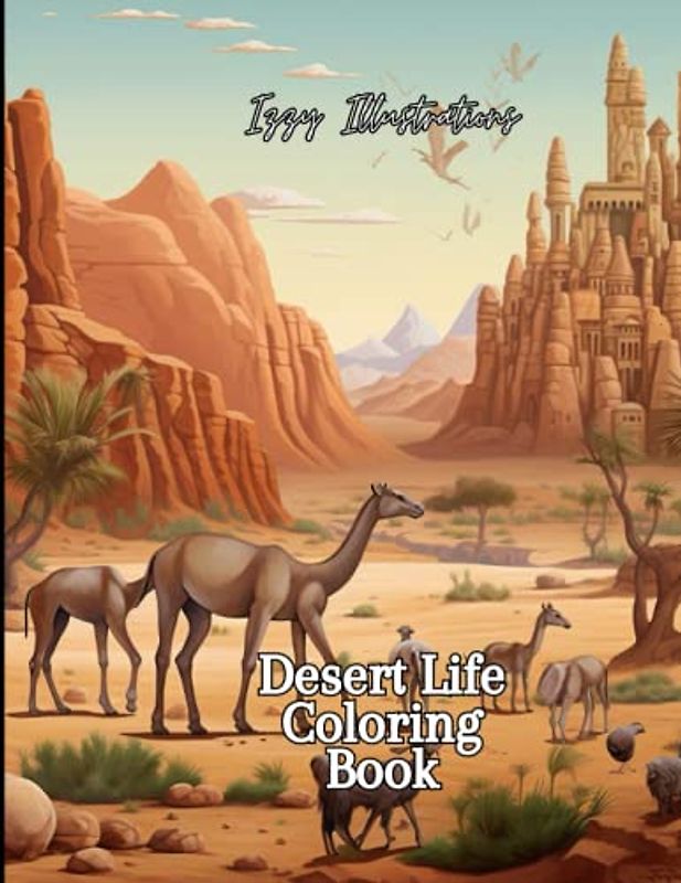 Desert Life: A Coloring Expedition through the Desert