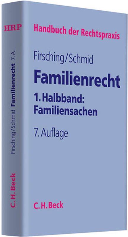 Familienrecht 1. Halbbd.: Familiensachen