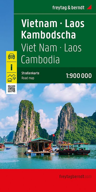 freytag & berndt Straßenkarte Vietnam - Laos - Kambodscha 1:900.000