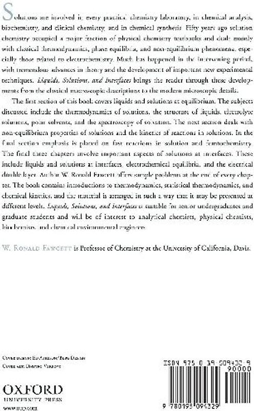 Liquids, Solutions, and Interfaces