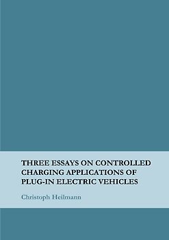 Three Essays on Controlled Charging Applications of Plug-in Electric Vehicles