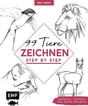 Kunst Kompakt: 99 Tiere zeichnen Step by Step