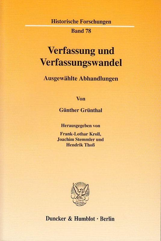 Verfassung und Verfassungswandel.