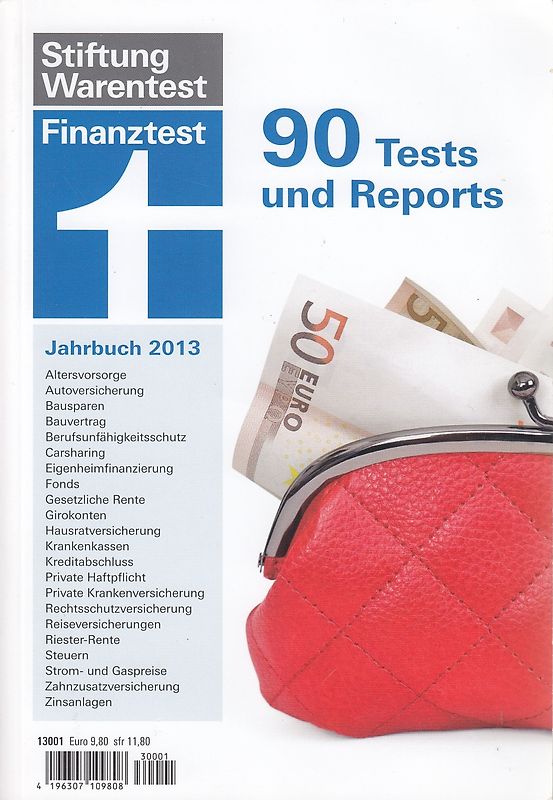 Finanztest Jahrbuch 2013 - Stiftung Warentest [Taschenbuch]