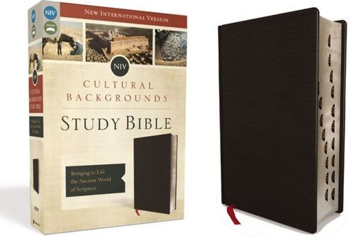 NIV, Cultural Backgrounds Study Bible, Indexed, Bonded Leather