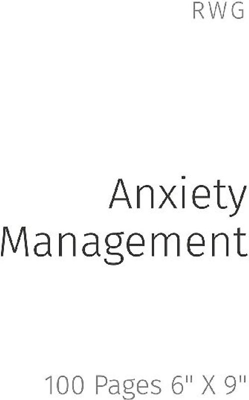 Anxiety Management