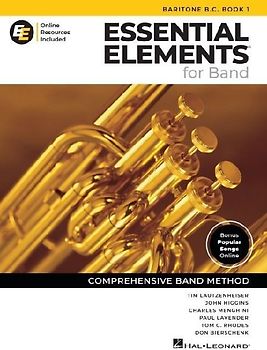 Essential Elements for Band - Baritone B.C. Book 1 with Eei Online Resources Baritone B.C Method Songbook and Sheet Music for School Band Students and Teachers Comprehensive Band Method