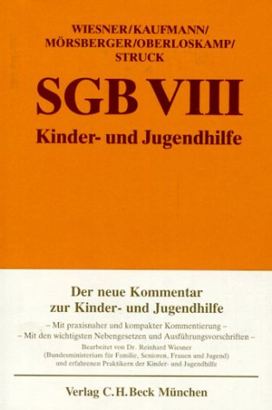 SGB VIII /Kinder- und Jugendhilfe. Kommentar