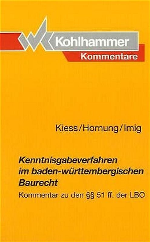 Kenntnisgabeverfahren im baden-württembergischen Baurecht