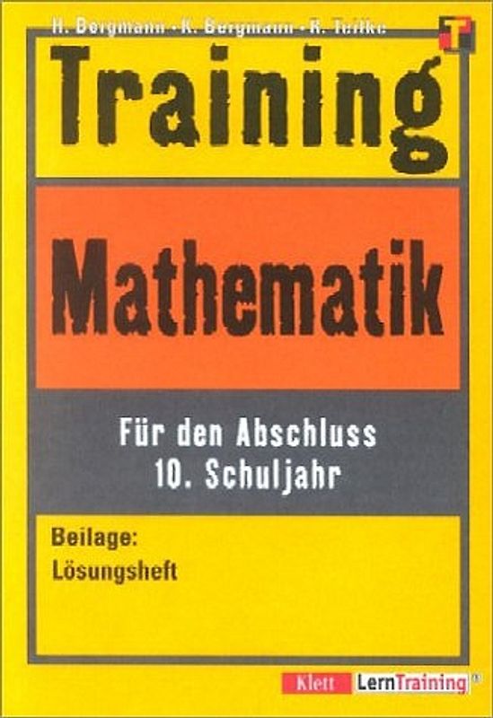 Training Mathematik für den Abschluss 10. Schuljahr